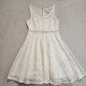 American Rag Cie Lace Illusion Skater Dress Size S Summer Bridal/Baby Shower
